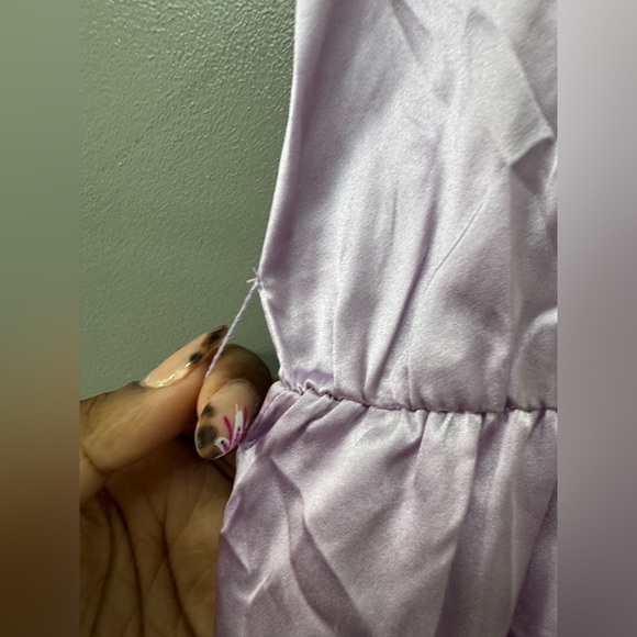 NWT AMANDA UPRICHARD Johanna Mini Silk Dress in Lavender size XSMALL - Picture 5 of 11